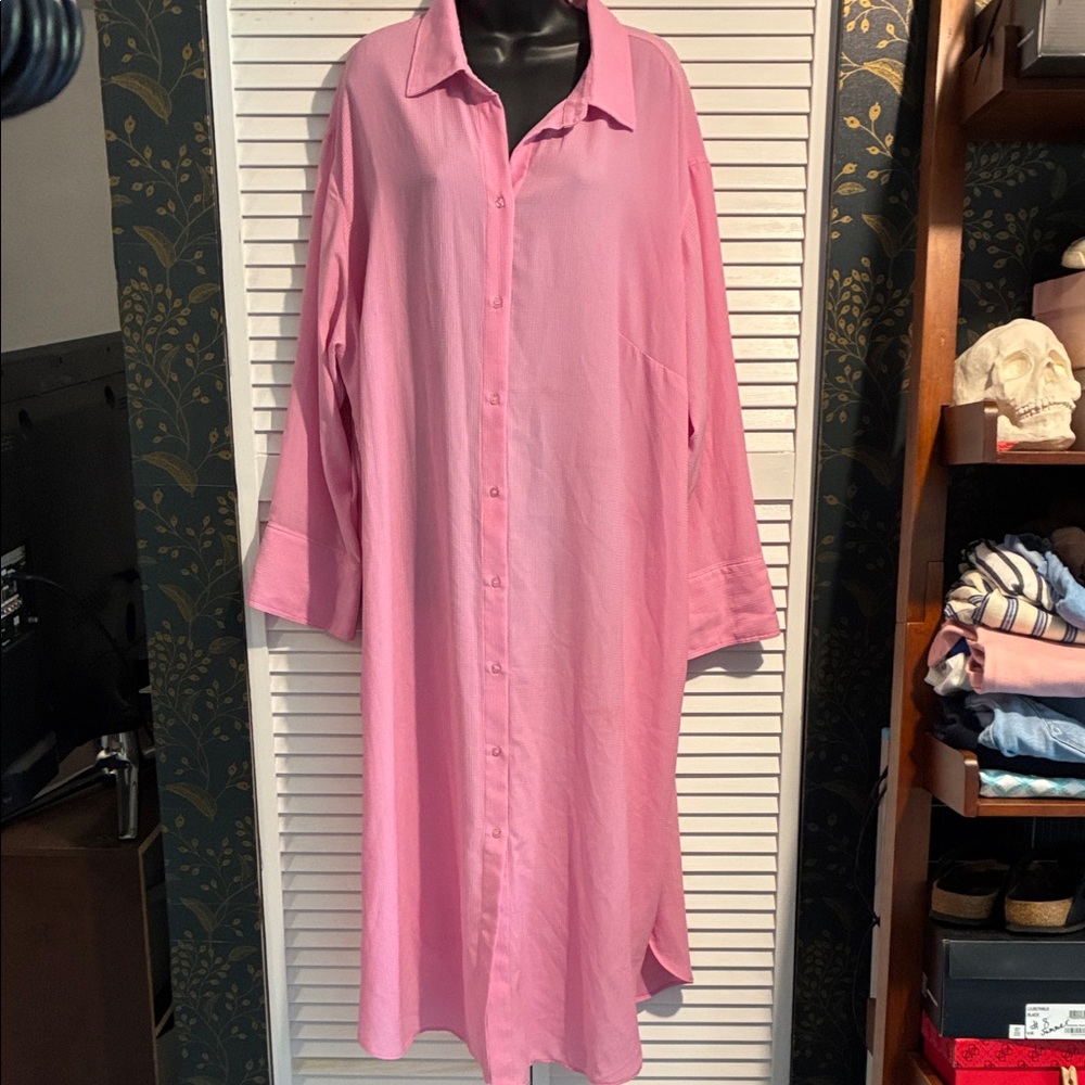 H&M Pink Textured Dress